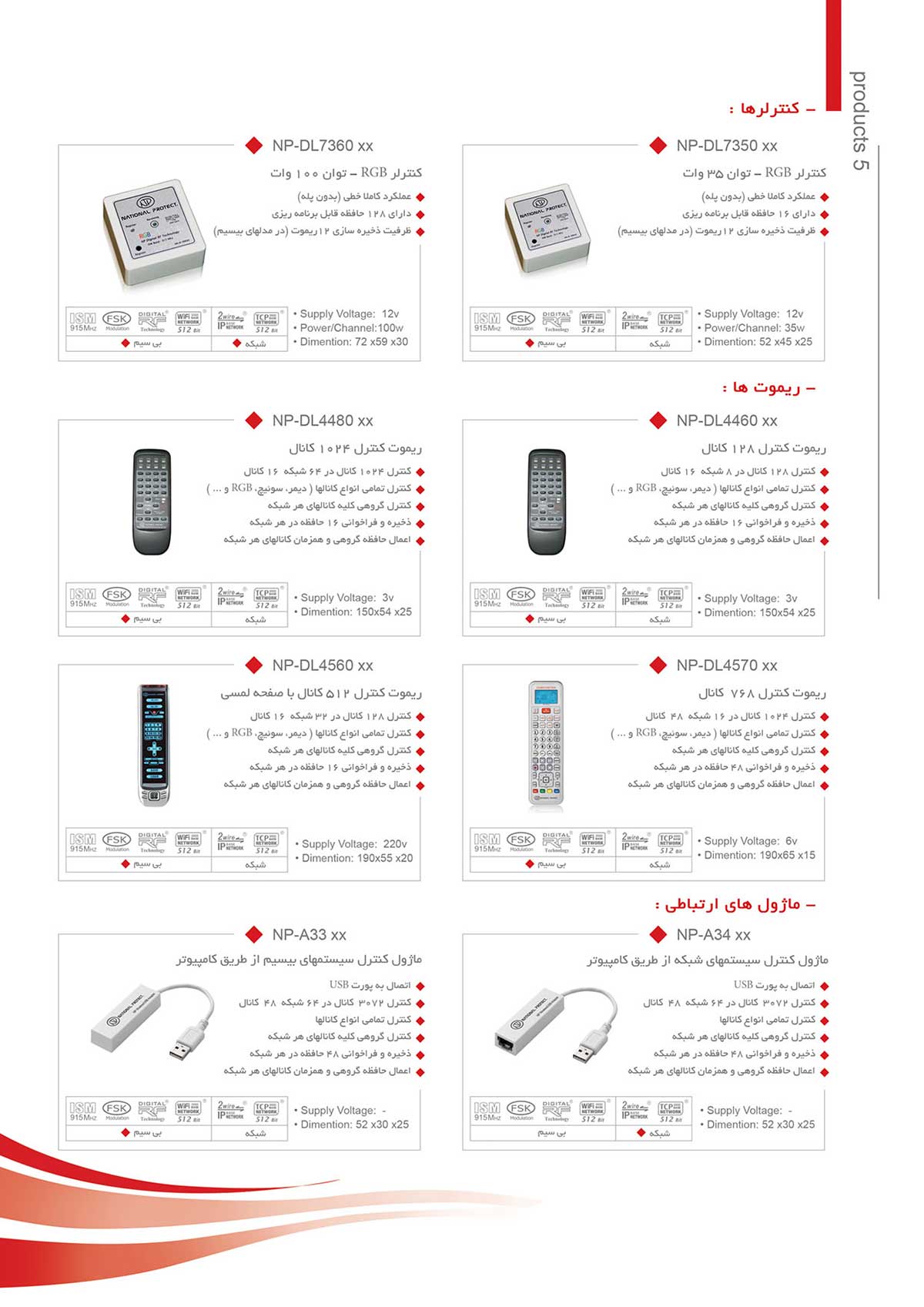کاتالوگ مدیریت روشنایی، صفحه ۷